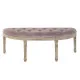 Bench DKD Home Decor   Natural Pink Polyester Velvet Rubber wood (125 x 43 x 48 cm)