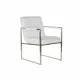 Silla DKD Home Decor Poliéster Acero Blanco (56 x 68 x 92 cm)