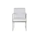 Silla DKD Home Decor Poliéster Acero Blanco (56 x 68 x 92 cm)