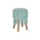 Reposapiés DKD Home Decor Madera Marrón Algodón Menta (30 x 30 x 45 cm) (33 x 33 x 43 cm)