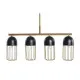 Ceiling Light DKD Home Decor Black Golden 220 V 50 W (60 x 11 x 26 cm)