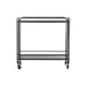 Console DKD Home Decor Crystal Black Metal (80 x 28 x 80,5 cm)