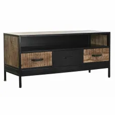 Mueble de TV DKD Home Decor Marrón Negro 125 x 40 x 55 cm