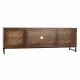 Mueble de TV DKD Home Decor 180 x 40 x 60 cm Negro Metal Blanco Madera de mango