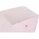 Nightstand DKD Home Decor 52 x 42 x 65 cm Metal Light Pink Mango wood