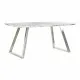 Mesa de Comedor DKD Home Decor Acero Blanco 160 x 90 x 76 cm Madera MDF