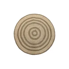 Alfombra DKD Home Decor Beige Marrón (150 x 1 x 150 cm)