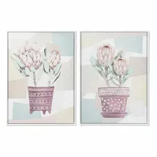 Cuadro DKD Home Decor Escandinavo 53 x 4,5 x 73 cm (2 Unidades)