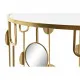 Set of 2 small tables DKD Home Decor Mirror Golden Metal (80 x 80 x 45 cm) (2 pcs)