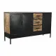 Aparador DKD Home Decor Marrón Negro Metal Madera de mango (160 x 40 x 90 cm)