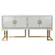Sideboard DKD Home Decor White Metal Poplar (178 x 50 x 90 cm)