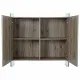 Sideboard DKD Home Decor Natural MDF Tempered Glass (120 x 44 x 120 cm)