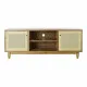 Mueble de TV DKD Home Decor Marrón 140 x 38 x 53 cm Abeto Natural Ratán