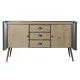 Mueble de TV DKD Home Decor 144 x 47 x 76 cm Natural Gris Metal