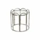 Mesa auxiliar DKD Home Decor Cristal Plateado Metal (55 x 55 x 55 cm)