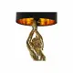 Desk lamp DKD Home Decor Black Golden Polyester Resin Monkey (25 x 25 x 48 cm)