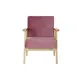 Armchair DKD Home Decor Pink Polyester MDF Wood (61 x 63 x 77 cm)