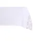 Mantel y servilletas DKD Home Decor 150 x 150 x 0,5 cm Rosa Blanco (2 Unidades)
