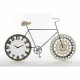 Wall Clock DKD Home Decor 108 x 6,4 x 63,5 cm Natural Black Bicycle Metal MDF Wood
