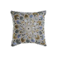 Cushion DKD Home Decor Beige Blue (60 x 20 x 60 cm)
