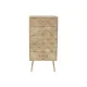 Cajonera DKD Home Decor   Marrón claro Metal Pino Madera de Paulonia Natural Moderno 45 x 35 x 93 cm