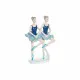 Decorative Figure DKD Home Decor Blue Romantic Ballet Dancer 14 x 7,5 x 21,5 cm