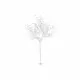Christmas Tree DKD Home Decor White Silver Metal Plastic 120 x 120 x 220 cm