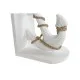 Sujetalibros Home ESPRIT Madera Cuerda Ancla 17 x 12,5 x 23 cm