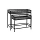 Set de Maceteros Home ESPRIT Negro Metal 70 x 25 x 60 cm