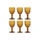 Set de Copas Home ESPRIT Ambar Cristal 240 ml (6 Unidades)