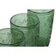 Set de Vasos Home ESPRIT Verde Cristal Con relieve 370 ml (6 Unidades)