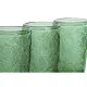 Set de Vasos Home ESPRIT Verde Cristal Con relieve 370 ml (6 Unidades)
