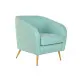 Sillón DKD Home Decor Verde Dorado Metal 70 x 68 x 73 cm