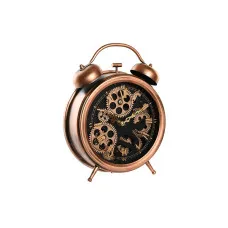 Reloj de Mesa DKD Home Decor Multicolor Cobre Cristal Hierro Vintage 26 x 8 x 33,5 cm