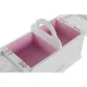 Caja-Joyero DKD Home Decor 16 x 17 x 28 cm Blanco Rosa claro Madera MDF