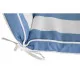 Cushion for lounger DKD Home Decor Hammock White Sky blue 190 x 60 x 5 cm