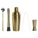 Set de Coctelería DKD Home Decor Dorado Acero Inoxidable 500 ml 8 x 8 x 21 cm