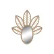 Espejo de pared DKD Home Decor Marrón Natural Tropical Hoja de planta 60 x 2 x 67 cm