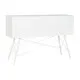Consola DKD Home Decor Blanco Metal Cristal 120 x 35 x 80 cm