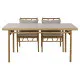 Conjunto de Mesa con 4 Sillas Home ESPRIT Aluminio 160 x 90 x 75 cm (5 Piezas)