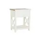 Mesita de Noche DKD Home Decor Beige Natural Madera de Paulonia 49,5 x 35 x 61 cm