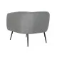Sillón DKD Home Decor Negro Gris Espuma Madera Metal 81 x 75 x 73 cm