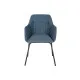 Silla DKD Home Decor Azul Negro 59,5 x 60,5 x 78 cm