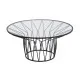 Centre Table Home ESPRIT Metal Crystal 85 x 85 x 39 cm