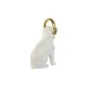 Decorative Figure Home ESPRIT White Black Golden Dog 12 x 18 x 30 cm (2 Units)