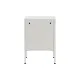 Nightstand Home ESPRIT White Metal 35 x 35 x 51 cm