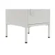 Nightstand Home ESPRIT White Metal 35 x 35 x 51 cm