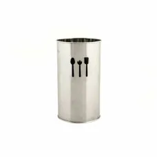 Cutlery Organiser DKD Home Decor Silver Stainless steel Plastic 10 x 10 x 18 cm