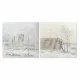 Painting DKD Home Decor Canvas 100 x 3,8 x 100 cm Trees Cottage (2 Units)