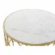 Mesa de Centro DKD Home Decor Glamour Blanco Multicolor Dorado Mármol Hierro 87 x 87 x 51,5 cm